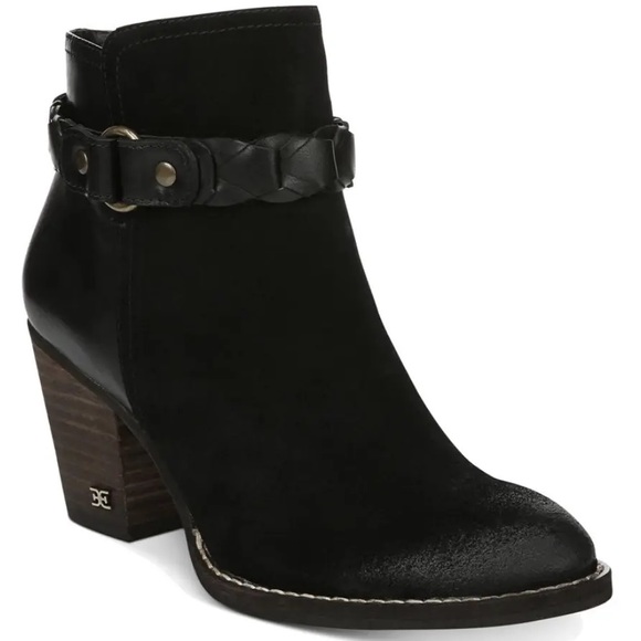 Sam Edelman Shoes - 🌵SAM EDELMAN🌵BLACK MINETTA LEATHER BOOTIE NWOT!!!